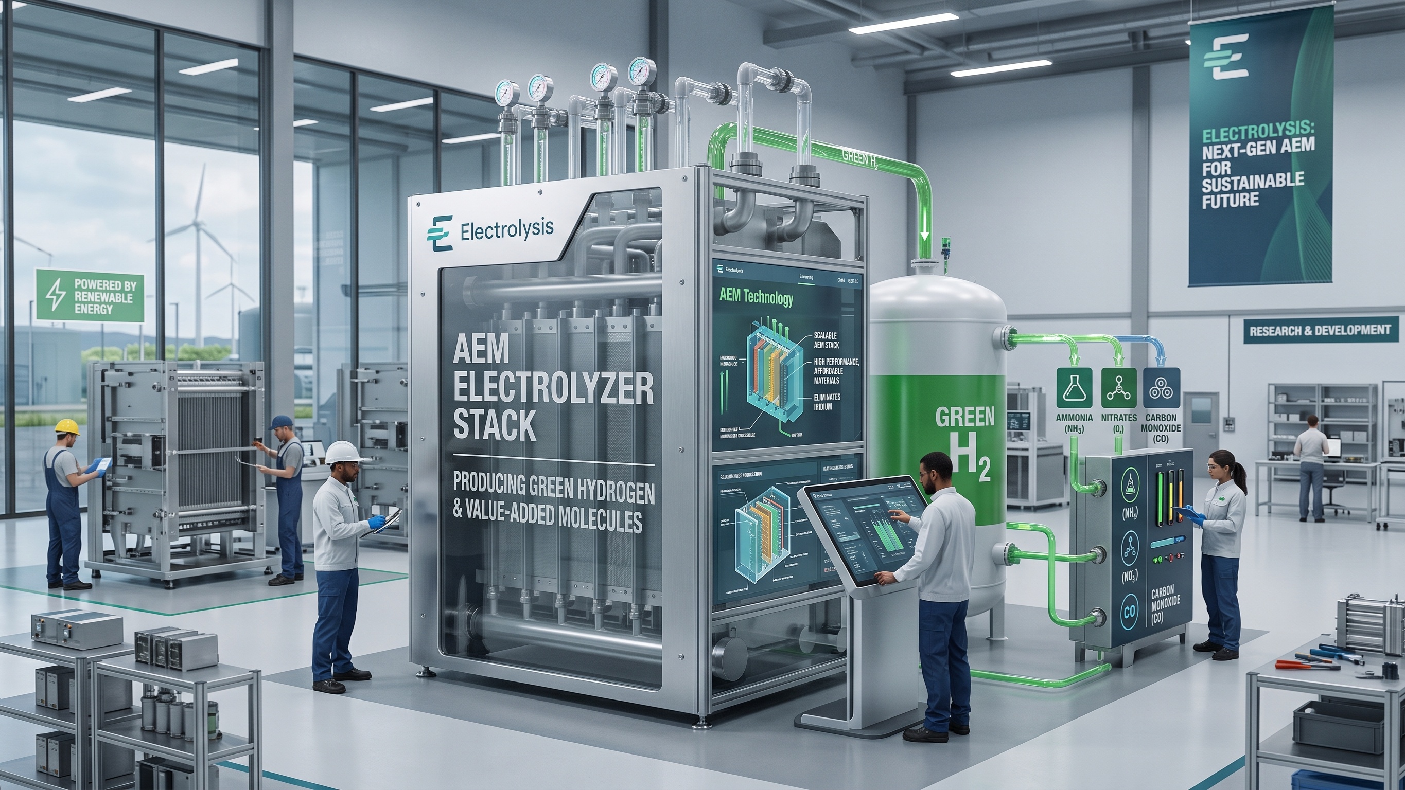 Clean-tech in electrolyzers for green hydrogen