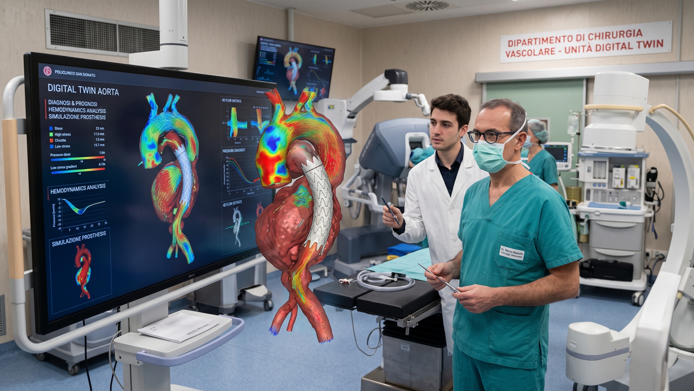 Med-tech in digital twins for cardiovascular surgery
